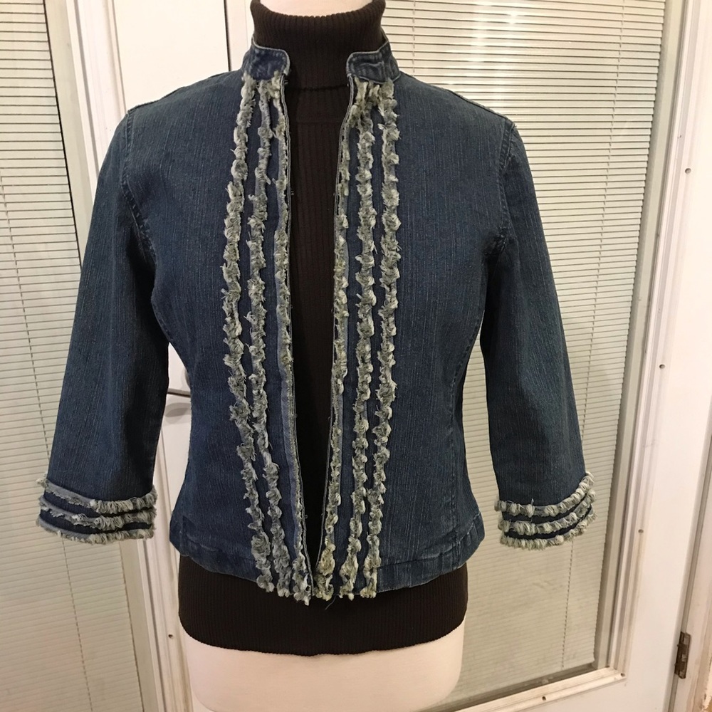 Ruby Rd. Blue Jean Jacket - Size 6p - image 2